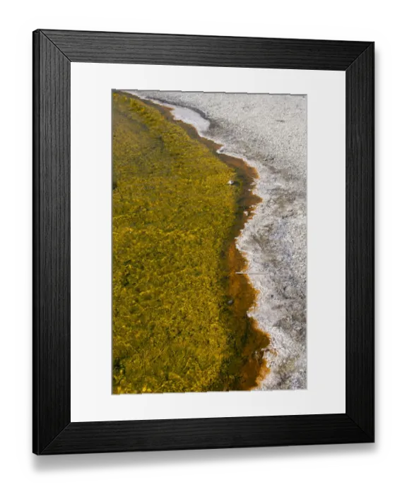 Framed Print : USA, Wyoming, Yellowstone National Park, Biscuit Basin, Sapphire Pool