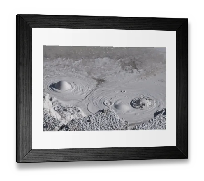 Framed Print : USA, Wyoming, Yellowstone National Park, Atrists Paintpots. Boiling hot mud pots
