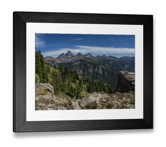 Framed Print : USA, Wyoming. View of Grand Teton and National Park from west, Jedediah Smith Wilderness Framed Print : USA, Wyoming. View of Grand Teton and National Park from west, Jedediah Smith Wilderness