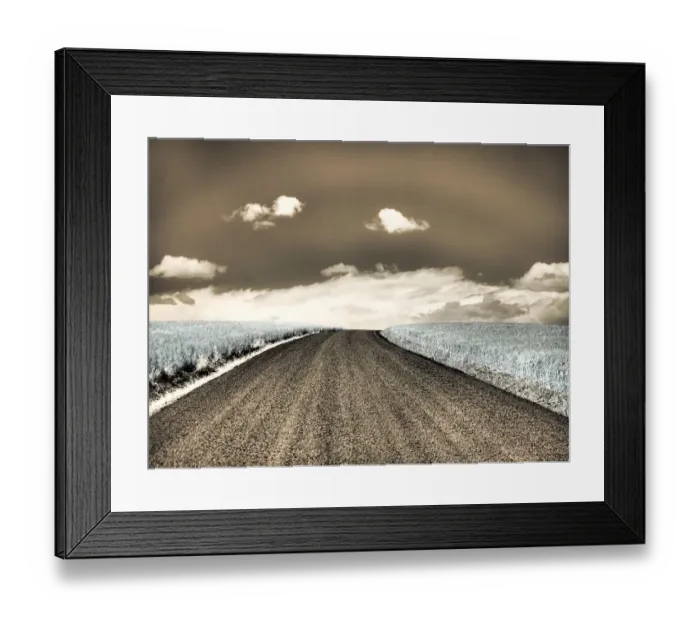 Framed Print : USA, Washington State, Palouse. Country backroad through spring crops Framed Print : USA, Washington State, Palouse. Country backroad through spring crops