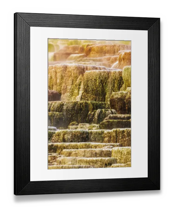 Framed Print : Travertine terraces at Minerva Spring, Mammoth Hot Springs, Yellowstone National Park Framed Print : Travertine terraces at Minerva Spring, Mammoth Hot Springs, Yellowstone National Park