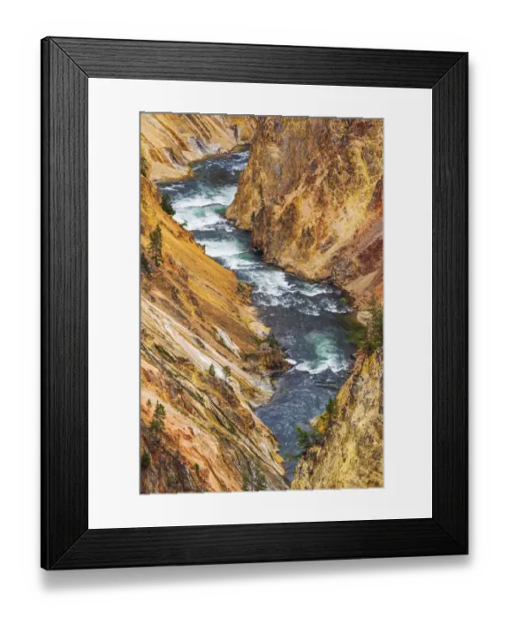 Framed Print : The Yellowstone River in the Grand Canyon of the Yellowstone, Yellowstone National Park Framed Print : The Yellowstone River in the Grand Canyon of the Yellowstone, Yellowstone National Park