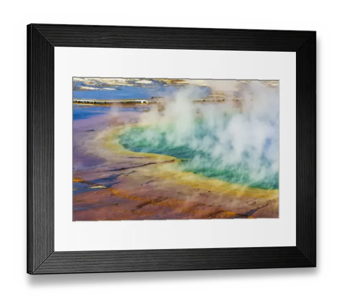 Framed Print : Grand Prismatic Spring, Yellowstone National Park, Wyoming, USA