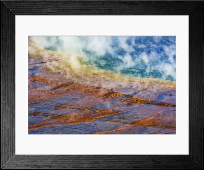 Framed Print : Grand Prismatic Spring, Yellowstone National Park, Wyoming, USA