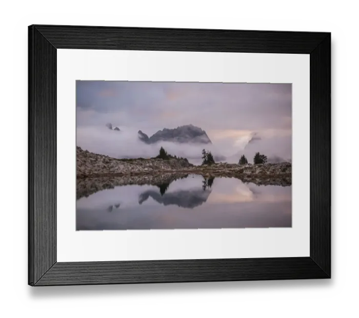 Framed Print : USA, Washington, Alpine Lakes Wilderness. Sunrise on Tank Lake Framed Print : USA, Washington, Alpine Lakes Wilderness. Sunrise on Tank Lake