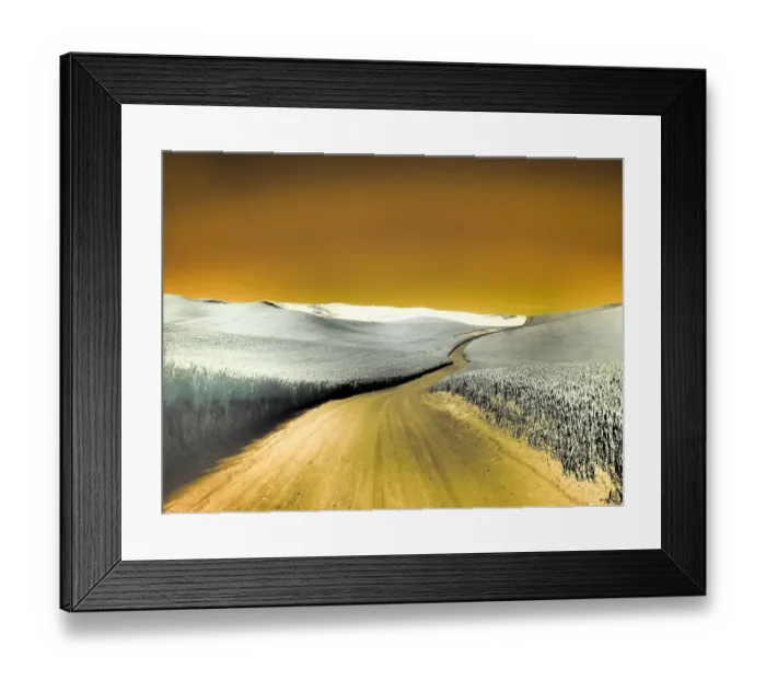 Framed Print : USA, Washington State, Palouse region, Country backroad through wheat fields