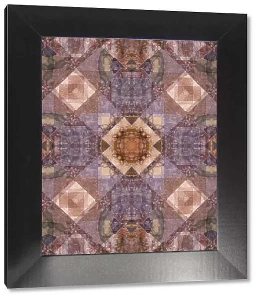 Mosaic floor kaleidoscope abstract