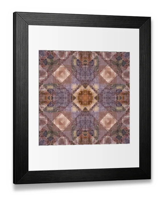 Framed Print : Mosaic floor kaleidoscope abstract Framed Print : Mosaic floor kaleidoscope abstract