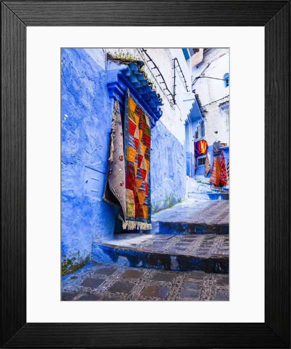 Framed Print : Chefchaouen, Morocco. Blue washed buildings Framed Print : Chefchaouen, Morocco. Blue washed buildings