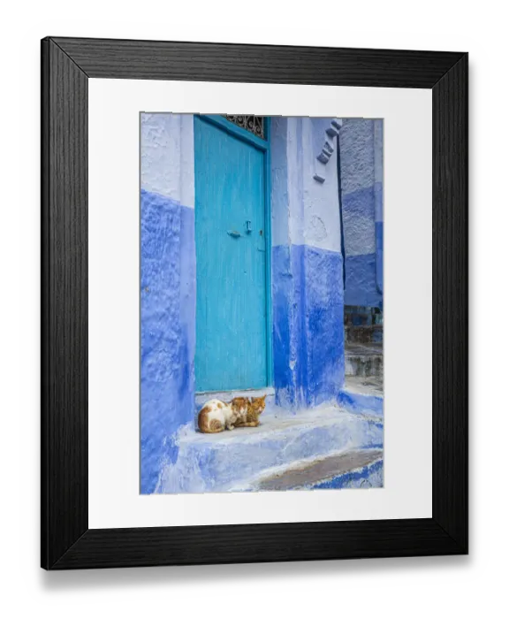 Framed Print : Chefchaouen, Morocco. Moroccan architecture Framed Print : Chefchaouen, Morocco. Moroccan architecture