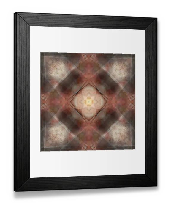 Framed Print : Pink, brown and grey abstract Framed Print : Pink, brown and grey abstract