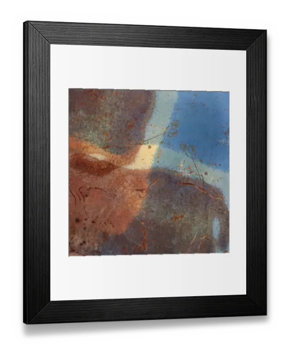 Framed Print : Blue, orange and red abstract Framed Print : Blue, orange and red abstract