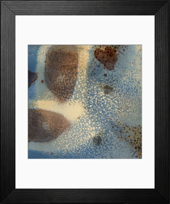 Framed Print : Blue and brown abstract Framed Print : Blue and brown abstract