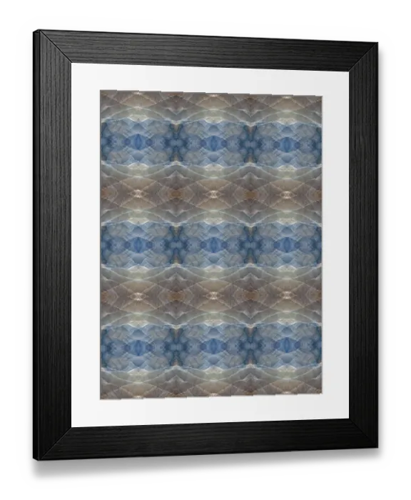 Framed Print : Blue and brown abstract Framed Print : Blue and brown abstract