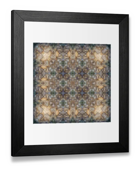 Framed Print : Blue, green and tan abstract Framed Print : Blue, green and tan abstract