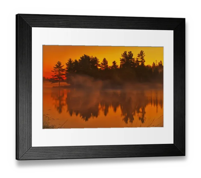 Framed Print : Canada, Ontario. Wanapitei River at sunrise Framed Print : Canada, Ontario. Wanapitei River at sunrise