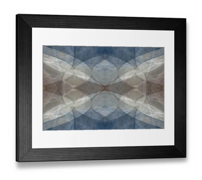 Framed Print : Blue and brown abstract Framed Print : Blue and brown abstract