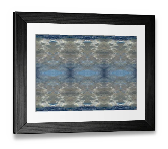 Framed Print : Blue and grey abstract Framed Print : Blue and grey abstract