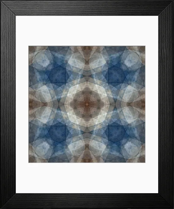Framed Print : Blue and brown abstract Framed Print : Blue and brown abstract