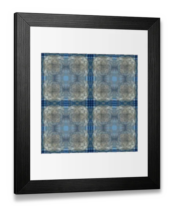 Framed Print : Blue and grey abstract Framed Print : Blue and grey abstract