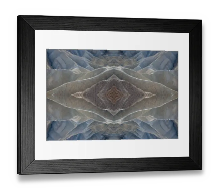 Framed Print : Blue and brown abstract Framed Print : Blue and brown abstract