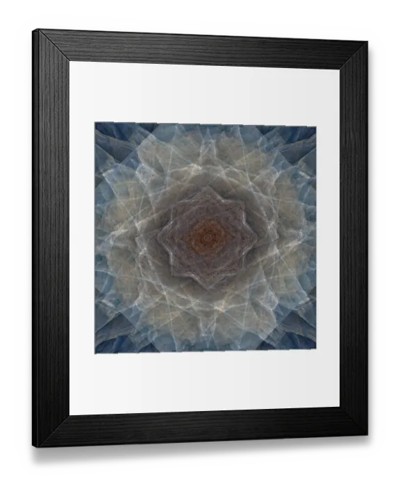Framed Print : Blue and brown abstract Framed Print : Blue and brown abstract