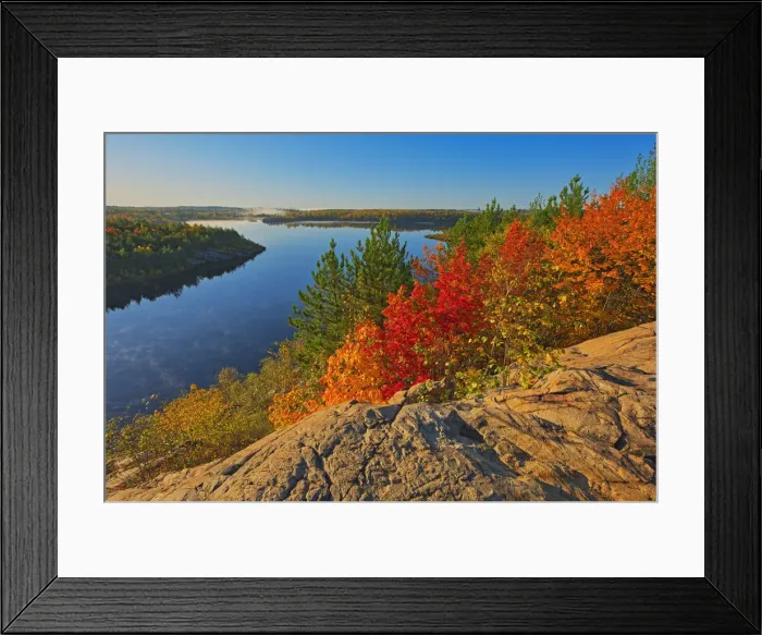 Framed Print : Canada, Ontario, Sudbury. Lake Laurentian Conservation Area in autumn Framed Print : Canada, Ontario, Sudbury. Lake Laurentian Conservation Area in autumn