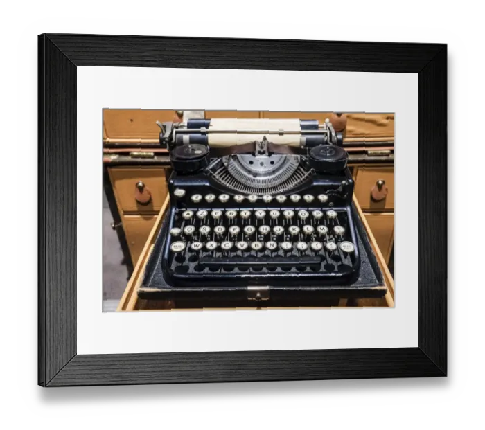 Framed Print : Old French typewriter Framed Print : Old French typewriter