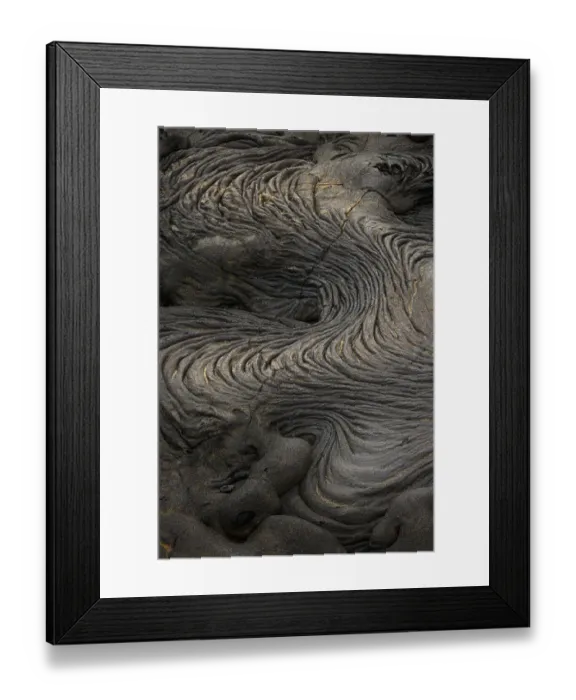 Framed Print : Recent Pahoehoe lava flow, Sullivan Bay, Santiago Island, Galapagos Islands, Ecuador
