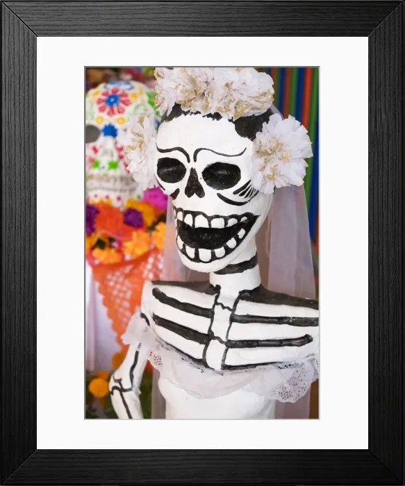 Framed Print : Cabo San Lucas, Mexico. Dia de los Muertos skeletons Framed Print : Cabo San Lucas, Mexico. Dia de los Muertos skeletons