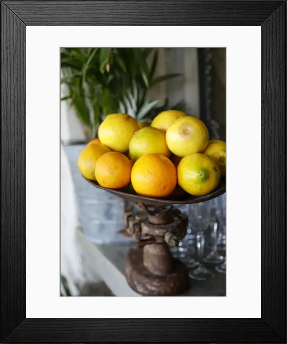 Framed Print : Plate of oranges Cabo San Lucas, Mexico