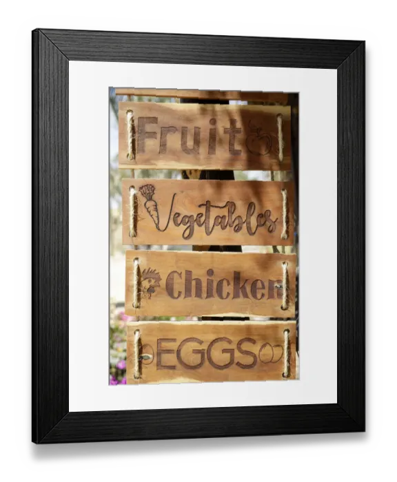 Framed Print : Sign for farm produce. Cabo San Lucas, Mexico Framed Print : Sign for farm produce. Cabo San Lucas, Mexico