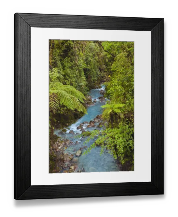 Framed Print : Small stream or creek, Costa Rica