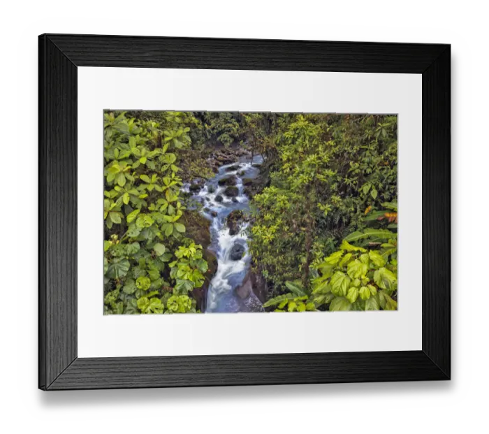 Framed Print : Small stream or creek, Costa Rica Framed Print : Small stream or creek, Costa Rica
