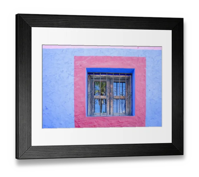 Framed Print : Cabo San Lucas, Mexico. Colorful wall and window Framed Print : Cabo San Lucas, Mexico. Colorful wall and window