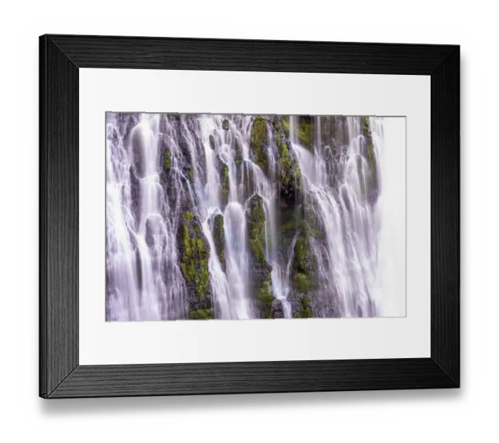 Framed Print : USA, California, McArthur-Burney Falls State Park. Burney Creek waterfall and ferns Framed Print : USA, California, McArthur-Burney Falls State Park. Burney Creek waterfall and ferns