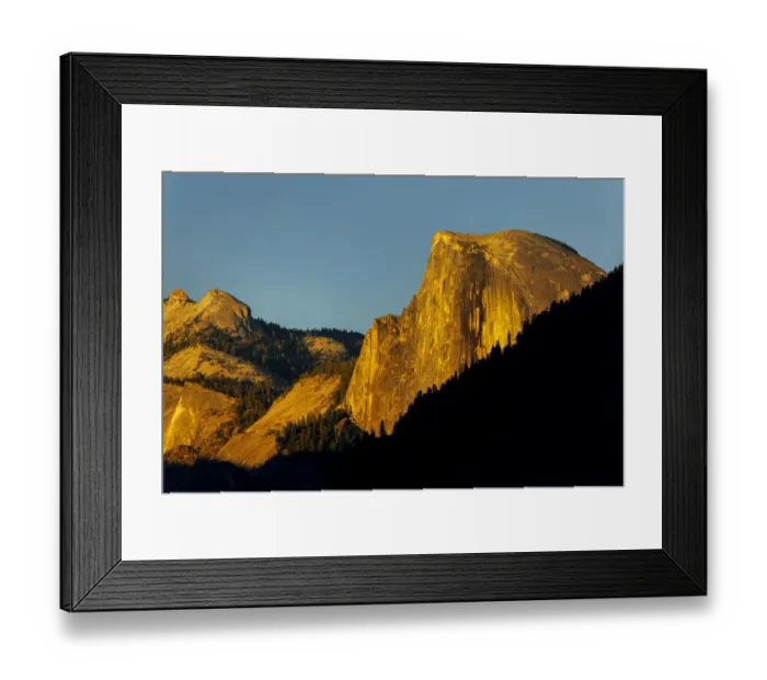Framed Print : Half Dome at sunset, Yosemite National Park, California