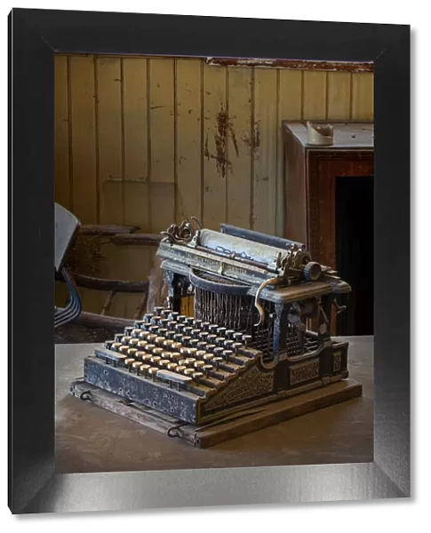 Antique typewriter, Bodie State Historic Park, California