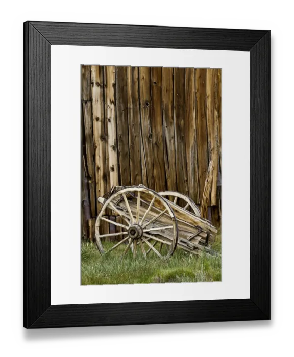Framed Print : Abandoned wooden wagon, Bodie State Historic Park, California Framed Print : Abandoned wooden wagon, Bodie State Historic Park, California