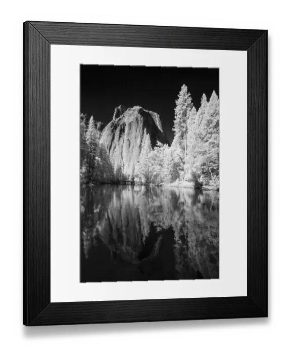 Framed Print : Infrared view of Half Dome, Yosemite National Park, California