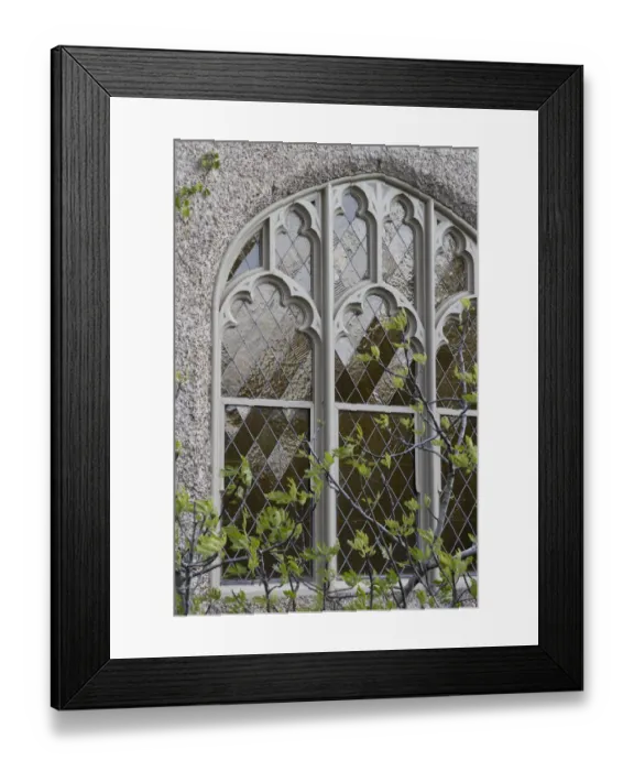 Framed Print : Usa, District of Columbia. Details of the Herb Cottage at the Washington National Cathedral