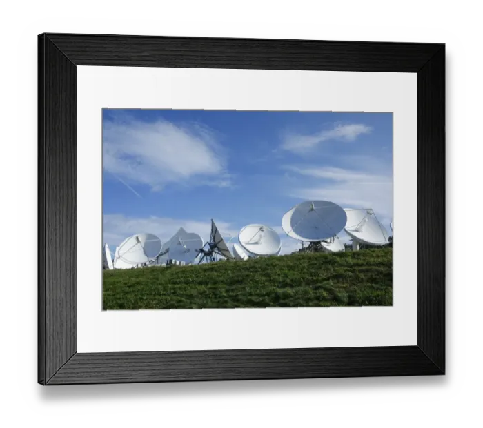 Framed Print : Bristol, Connecticut, USA Satellite dishes Framed Print : Bristol, Connecticut, USA Satellite dishes