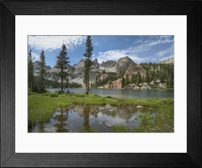 Framed Print : Alice Lake, Sawtooth Mountains, Idaho Framed Print : Alice Lake, Sawtooth Mountains, Idaho