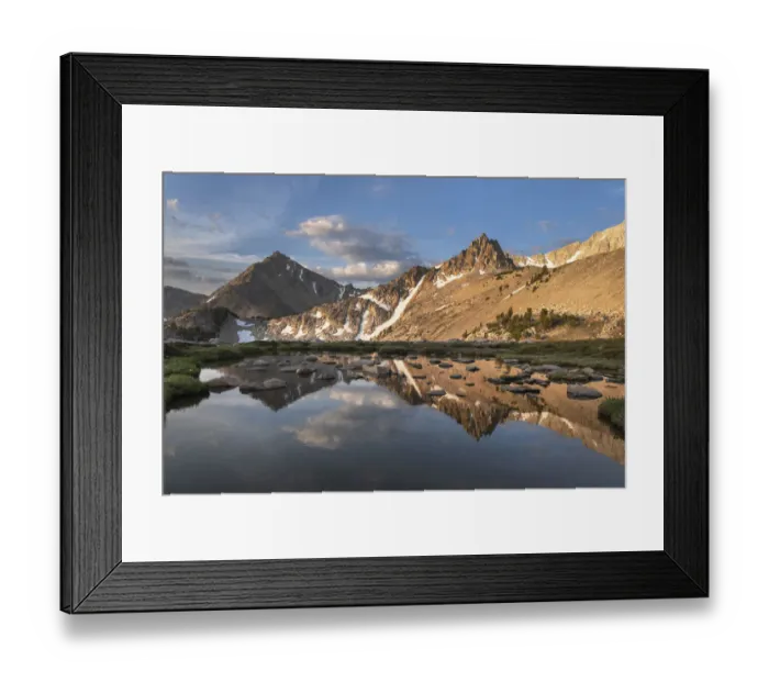 Framed Print : Big Boulder Lakes, White Clouds Wilderness, Idaho Framed Print : Big Boulder Lakes, White Clouds Wilderness, Idaho