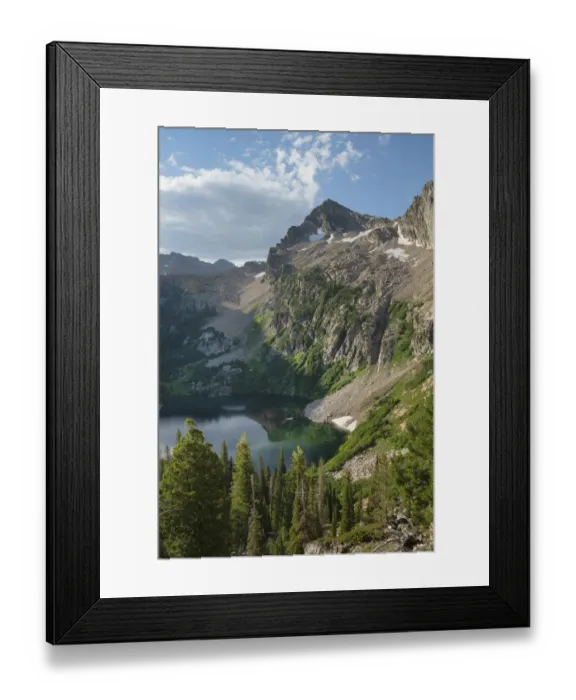 Framed Print : Alpine Lake, Sawtooth Mountains, Idaho Framed Print : Alpine Lake, Sawtooth Mountains, Idaho