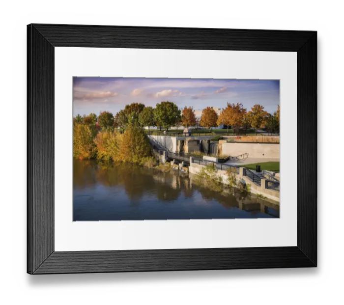 Framed Print : Riverfront promenade, White River State Park, Indianapolis, Indiana, USA Framed Print : Riverfront promenade, White River State Park, Indianapolis, Indiana, USA