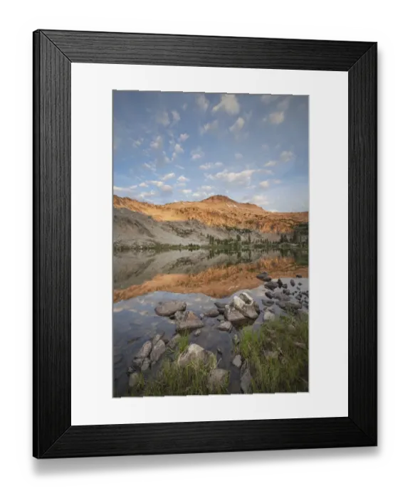 Framed Print : Twin Lakes and Snowyside Peak, Alice-Toxaway Lakes Loop Trail, Sawtooth Mountains Framed Print : Twin Lakes and Snowyside Peak, Alice-Toxaway Lakes Loop Trail, Sawtooth Mountains