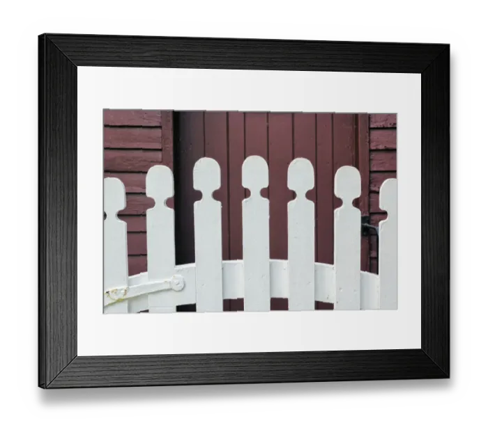 Framed Print : Typical white picket fence, Shaker Village of Pleasant Hill, Harrodsburg, Kentucky Framed Print : Typical white picket fence, Shaker Village of Pleasant Hill, Harrodsburg, Kentucky