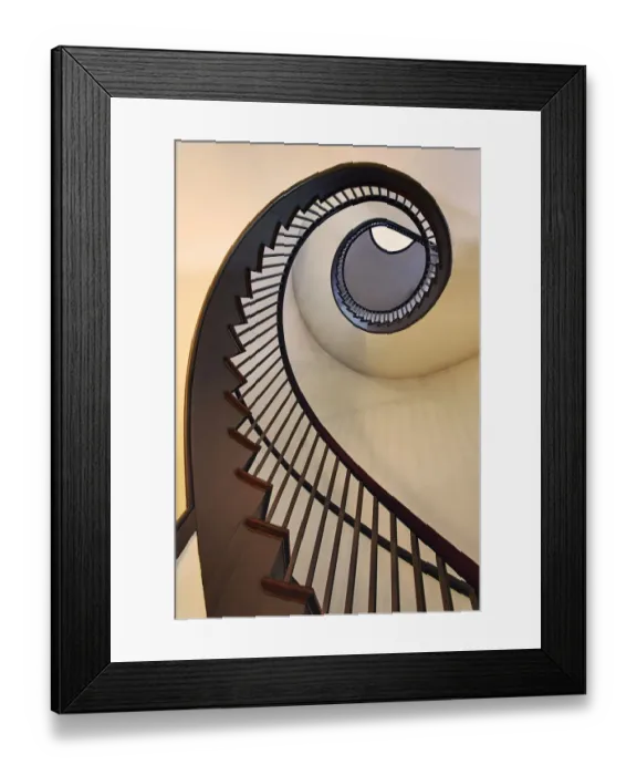 Framed Print : Spiral stairway, Shaker Village of Pleasant Hill, Kentucky