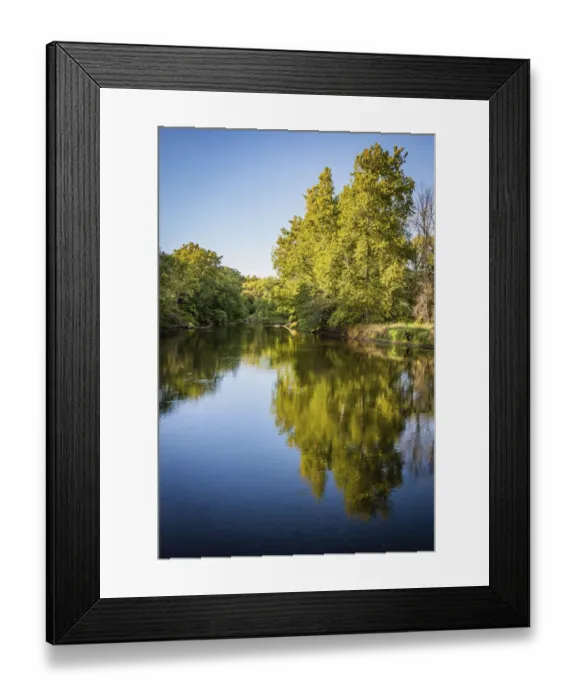 Framed Print : Tippecanoe River reflections, Tippecanoe State Park, Indiana, USA Framed Print : Tippecanoe River reflections, Tippecanoe State Park, Indiana, USA